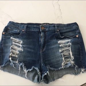 Express jean shorts